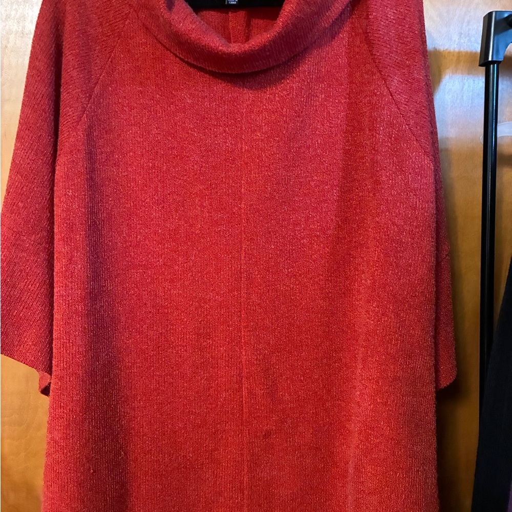 Lane Bryant Rust Color Women's Sweater Poncho 18-20 - Picture 7 of 8
